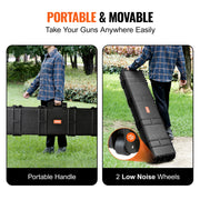 Load image into Gallery viewer, SucceBuy Rifle Hard Case Portable Long Gun Storage Suitcase W/ 2 Casters Shockproof & Waterproof Airsoft Rifle Protective Case