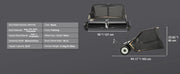 Load image into Gallery viewer, Amocart Large Lawn Sweeper, Tow Behind Design with Dump Rope for Easy Emptying