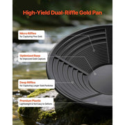 Load image into Gallery viewer, Amocart 19PCS Gold Panning Kit 10in and 14in Pans with Classifier Sieves Sand Magnet Rock Pick Scoops for Outdoor Gold Recovery