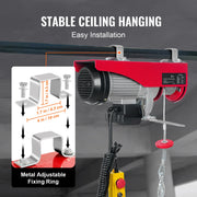 Load image into Gallery viewer, SucceBuy 200-800kg Electric Hoist with Wired/Wireless Remote Control Lifting Crane Cable Hoist Winch for Boat Garage Elevator - AMOCART