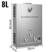 Load image into Gallery viewer, LPG Water Heater 6L 8L 10L 12L 16L 18L Liquefied Gas Propane Butane Boiler Heater Kits Home Camping Appliance