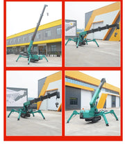 Charger l'image dans la visionneuse de galerie, Grue araignée sur chenilles télescopique personnalisée avec radiocommande hydraulique, avec fléchette à longue portée