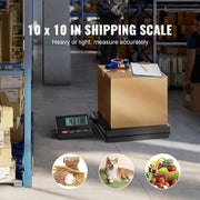 Load image into Gallery viewer, Amocart 110 lbs Digital Postal Shipping Scale with Timer 90° Foldable LCD Screen AC/DC Powered Package Scale for Laggage Home