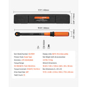 Load image into Gallery viewer, SucceBuy Torque Wrench Set Drive Click Torque Wrench Dual-Direction Adjustable Mechanical Dual Range Scales Torque Wrench Kit