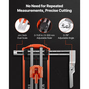 Load image into Gallery viewer, SucceBuy 17-Inch Manual Tile Cutter for Wall & Polished Tiles Double Rails for Precise Cutting Tungsten Carbide Wheel Precise - AMOCART