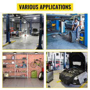 Load image into Gallery viewer, SucceBuy Rolling Garage Stool Car Detailing Stool Adjustable Height Mechanic Seat With Tool Tray Workshop Auto Repair Shop Stool