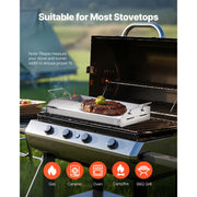 Load image into Gallery viewer, SucceBuy Stainless Steel Griddle Universal Flat Top Rectangular Plate Gas Grill Griddle for BBQ Family Cookware for Camping Part