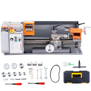 Load image into Gallery viewer, SucceBuy Metal Lathe Machine 7'' x 13.78'' 0-2200 RPM Continuously Variable Speed 500W & Tool Box for Processing Precision Parts