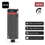 Bild in Galerie-Viewer laden, 20W 455nm Laser Engraving Module Adjustable Focus NEJE Silent Cooling Air Assist for Wood Glass Stone Plywood Cutting Engraving