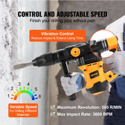 Load image into Gallery viewer, Amocart 1600W Rotary Hammer Drill Max Drilling 42mm 3 Modes Max Corded Demolition Chipping Metal Concrete Breaker Jackhammer