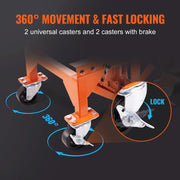 Load image into Gallery viewer, Hydraulic Motorcycle Lift Table 350 LBS Capacity Motorcycle Scissor Jack Lift with Wide Deck J-hooks 4 WheelsHydraulic