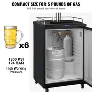 Load image into Gallery viewer, Amocart CO2 Regulator Gauge Gas System Draft Beer Regulator&Adjustable Pressure Regulator Check Valve for Draft Beer Homebrew