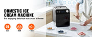 Load image into Gallery viewer, SucceBuy Upright Automatic Ice Cream Maker with Built-in Compressor 2 Quart No Pre-freezing Fruit Yogurt Machine 4 Modes
