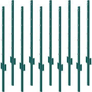 Load image into Gallery viewer, SucceBuy Fence Post T-Post Heavy Duty Metal Fence Post Sturdy Steel Fence Stakes for Garden Yard Lawn Farms Outdoor Wire Fencing