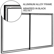 Bild in Galerie-Viewer laden, Amocart Projector Screen 92 100 110 120 130 135 155in Aluminum Fixed Frame 16:9 4K HD Home Cinema Theater WallMountable Display