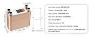 Load image into Gallery viewer, Amocart Heat Exchanger 5"x 12" 80 Plates Brazed Plate Stainless Steel For Floor Heating Water Heating Snow Melting Beer Cooling
