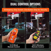 Bild in Galerie-Viewer laden, Amocart 2200 lbs Electric Hoist Single/Double Slings Lift Crane Hoist with Wireless/Wired Control Electric Winch for Garage