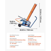 Load image into Gallery viewer, SucceBuy Clay Target Thrower Max 50/75-80 Clays 55 Yards Automatic on Wheels with Adjustable Foot Pedal Pull Handle for Shooting
