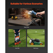 Bild in Galerie-Viewer laden, Amocart Lawn Mower Blade Sharpener 15° - 45° Adjustable Lawnmower Blade Sharpening Tool Compatible with Most Angle Grinders