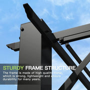 Load image into Gallery viewer, 10'x12' Outdoor Retractable Pergola, Patio Pergola with Upgraded Retractable Canopy, Heavy Duty Metal Pergolas , Customized