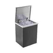 Load image into Gallery viewer, SucceBuy Drop in Ice Chest Stainless Steel Ice Cooler Commercial Ice Bin with Hinged Cover Outdoor Kitchen Ice Bar