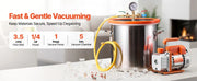 Bild in Galerie-Viewer laden, Amocart 3 Gallon / 5 Gallon Vacuum Chamber with 3.5 CFM Single Stage Vacuum Pump for Stabilizing Wood Degassing Silicone Resin