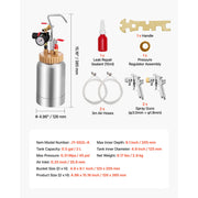Load image into Gallery viewer, SucceBuy Spray Paint Pressure Pot Pressure Pot Paint Sprayer Spray Guns Central Pneumatic Sprays Gun for Furniture Car Fence - AMOCART