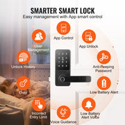 Load image into Gallery viewer, Amocart Smart Lock 5 in 1 Smart Door Knob Fingerprint Deadbolt with App Control Bluetooth Smart Lock Keyless Entry Door Lock