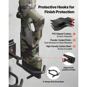 Load image into Gallery viewer, SucceBuy Indoor Gun Rack Steel Wall Mount Rifle and Shotgun Rack 8 Slots for Long Guns with Screws for Home Hunting Cabin Wall - AMOCART