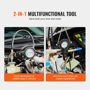 Load image into Gallery viewer, Amocart 28 Pcs Universal Radiator Pressure Tester Kit Manual Pump Color-coded Steel Test Cap Adapter Toolbox For Car Motorcycle