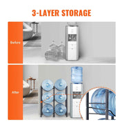 Bild in Galerie-Viewer laden, Amocart 3/4/5 Tiers Water Jug Holder Iron Water Bottle Holder Double/Single Row Easy Installation for Kitchen Office Livingroom
