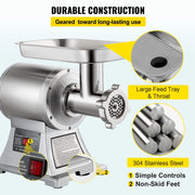 Load image into Gallery viewer, Amocart Electric Meat Mincer 330LBS/H Capacity Meat Grinder Machine, Stainless Steel Meat Grinder Commercial Sausage Stuffer Maker for Home & Commercial Use