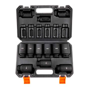 Load image into Gallery viewer, SucceBuy 1/2" Drive Impact Socket Set 9 Piece Deep Socket Set Metric 29-38mm 6 Point Cr-Mo Alloy Steel for Auto Repair