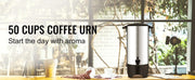Load image into Gallery viewer, Amocart 50 Cups Commercial Coffee Urn Stainless Steel Large Coffee Dispenser 1000W Electric Coffee Maker Urn For Quick Brewing