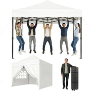 Load image into Gallery viewer, Aoxun 3 x 3m Pop-Up Gazebo Waterproof Heavy-Duty Canopy Tent with Sidewalls, UV Protection, Roller Bag, and Sandbags for Camping, Beach, Weddings, Parties, and Outdoor Shelter