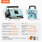 Bild in Galerie-Viewer laden, Amocart Hat Press Machine Mini Hat Heat Press for Caps Cap Heat Press Machine Safety Base and Glove Automatic Shut-Off Purple