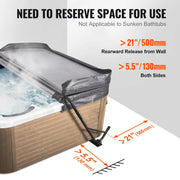 Load image into Gallery viewer, Amocart Hot Tub Cover Lift Spa Cover Lift Height 31.5"-41.3" Width 57"-92.5" Adjustable Installed Underneath Both Side Suitable