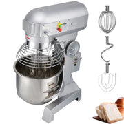 Load image into Gallery viewer, SucceBuy Commercial Food Mixer 10Qt 450W 3 Speeds Adjustable 110/178/390 RPM Heavy Duty Stainless Steel Whisk Beater Premium
