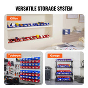 Bild in Galerie-Viewer laden, SucceBuy Storage Bin 24pcs Stackable Organizer Bin 5x4*3inch Freestanding Tiered Shelf for Garage Hanging Stacking Container