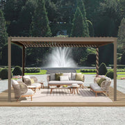 Load image into Gallery viewer, Aluminum Alloy Frame Outdoor Hard Roof Gazebo Heavy Duty Waterproof UV Resistant Anti Rust All Weather Metal Garden Gazebo