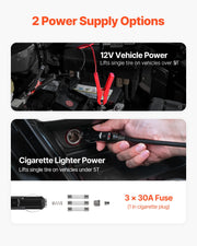 Load image into Gallery viewer, SucceBuy 5T Electric Car Jack Electric Scissor Jack 12V Tire Changer with Electric Impact Wrench & LED Light for Sedan SUV Truck