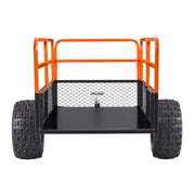 Load image into Gallery viewer, Amocart Garden Utility Trailer 28 Cu.Ft. & 1800lbs ATV UTV Trailer Tow Behind Steel Dump Trailers for Lawn Tractor Garden Waste