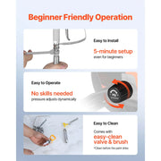Load image into Gallery viewer, SucceBuy Stand Airless Paint Sprayer High Pressure Sprayer with Cart Cleaning Brush Hose Extension Rod Nozzles Paint Machine