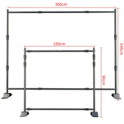 Bild in Galerie-Viewer laden, Double-Crossbar Backdrop Background Stand Frame Support System For Photography Photo Studio Video Muslin Green Screen