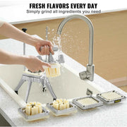 Load image into Gallery viewer, SucceBuy Commercial Vegetable Fruit Dicer Cutter Potato Slicer Chopper 4 Blades & Tray Manual Cutting Machine home appliance
