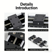 Load image into Gallery viewer, High Precision Manual Slide Table - 1D/2D X-Axis Linear Screw Displacement Stage for Experiments