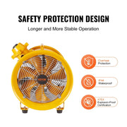 Load image into Gallery viewer, SucceBuy Portable Ventilation Fan 350W/550W/1100W Industrial Exhaust Fan Air Clean Extractor Blower for Factory Warehouse