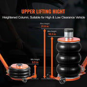 Load image into Gallery viewer, Amocart Air Jack 3/5 Ton Pneumatic Lifting Jack with Heightened Column Adjustable Handle Thick Rubber Pad for Sedan, SUV Pickup