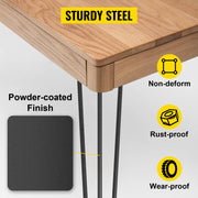 Charger l'image dans la visionneuse de galerie, SucceBuy 4Pcs Metal Table Legs 16-40 Inch 3-Rod Hairpin Furniture Legs DIY Home Bench Dining Desk End Coffee Table Feet