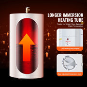 Load image into Gallery viewer, SucceBuy Electric Water Heater 40/70L Tank Instant Hot Water Heater 1.6Kw Tankless Water Heater w/ LED Display Knob Control IPX4
